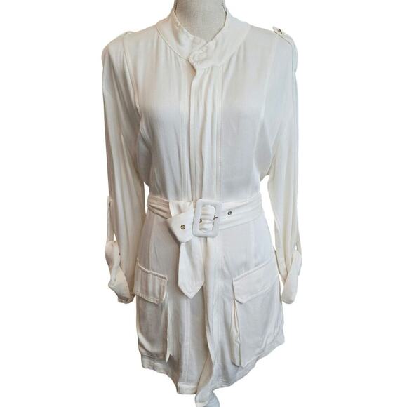 JLuxabel NWT Zip-up Cream Jacket Dress Sz Small - Picture 2 of 15